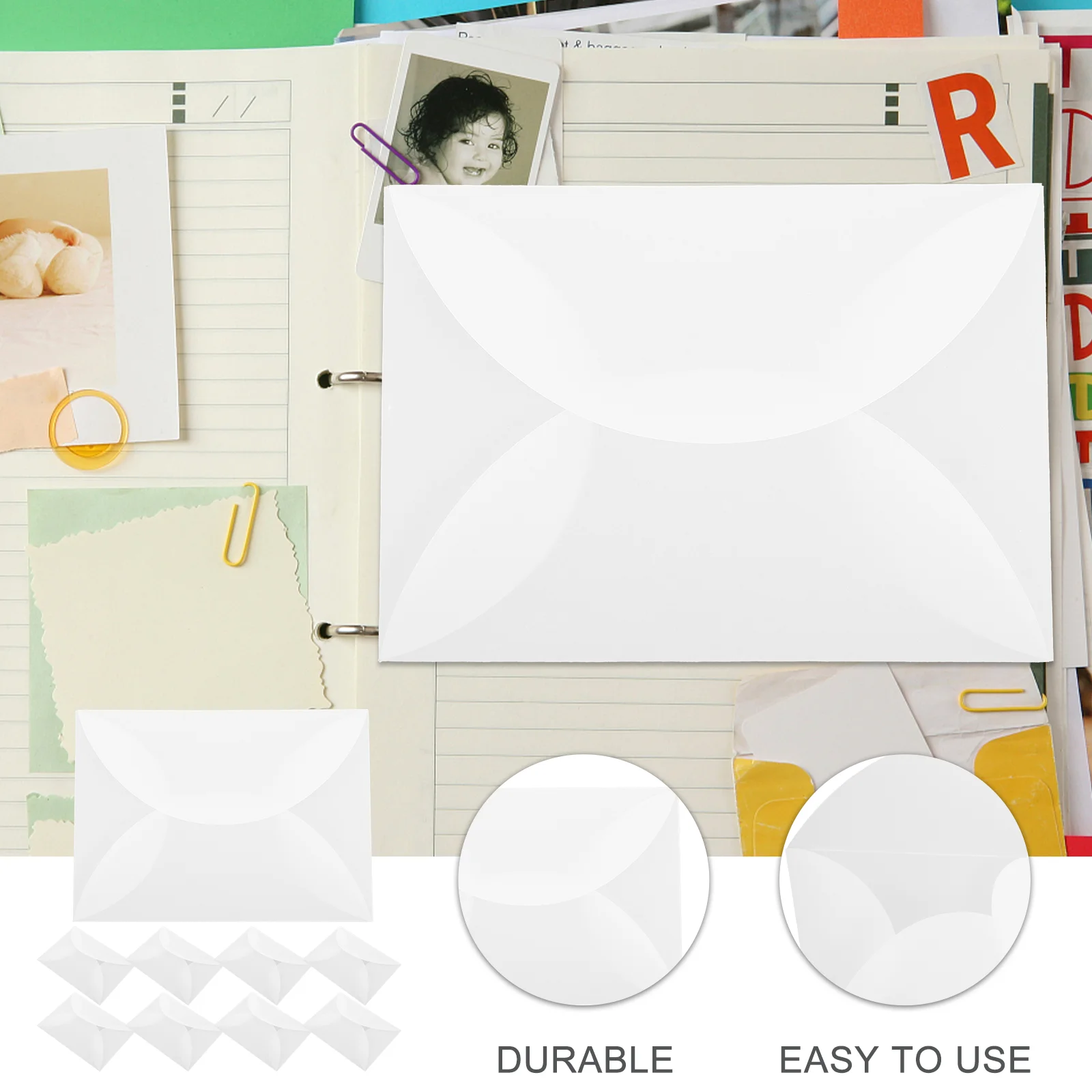 10 Pcs Wedding Card Envelope Litmus Paper Gift Envelopes White Small 5x7 for Invitations Bride