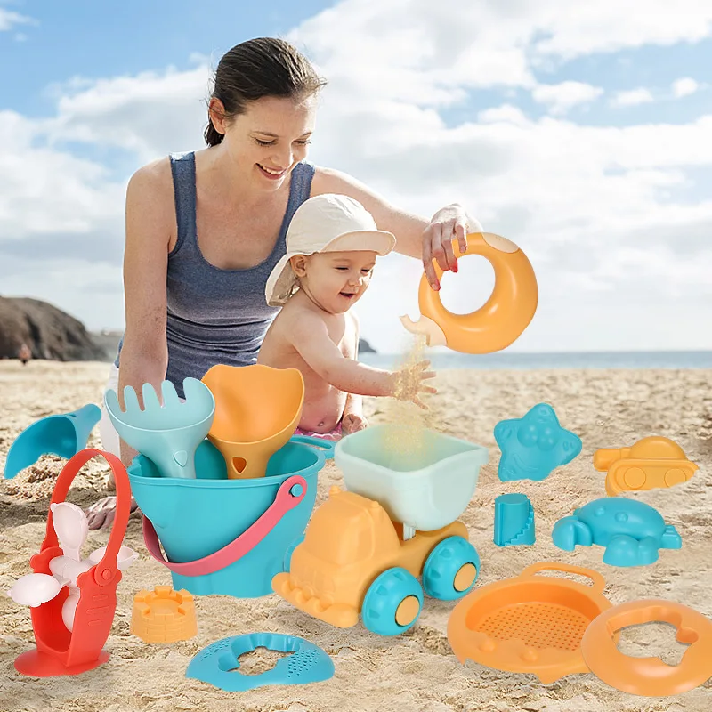 

Beach Sensory Bucket Toys for Kids Sand Plage Play Toys for Children Parent-Children Interactive Beach Water Play Toys for Kids