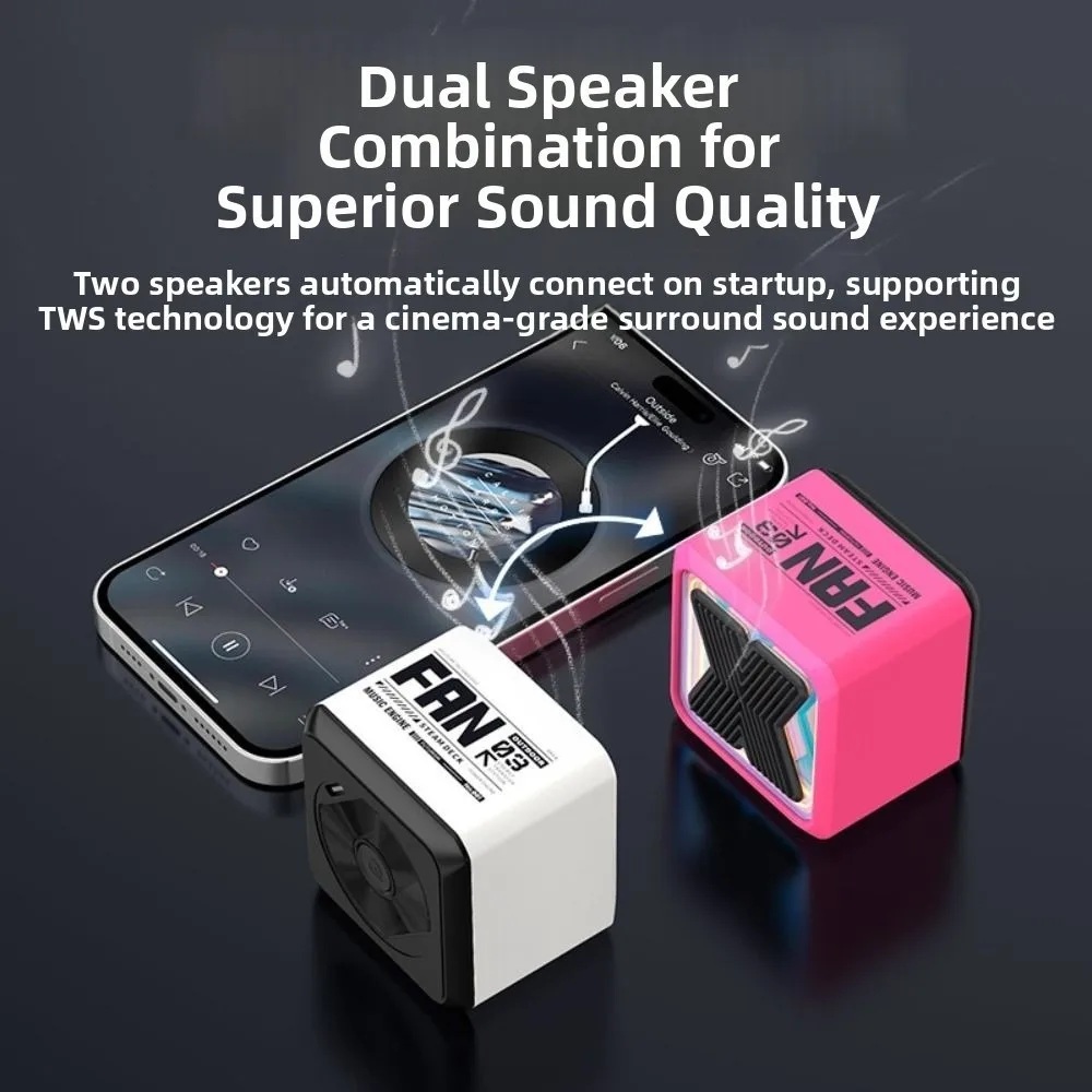 Loud Stereo Sound Mini Bluetooth Speaker Mini Size Portable Design Wireless Speaker Wireless Connectivity Surround Sound