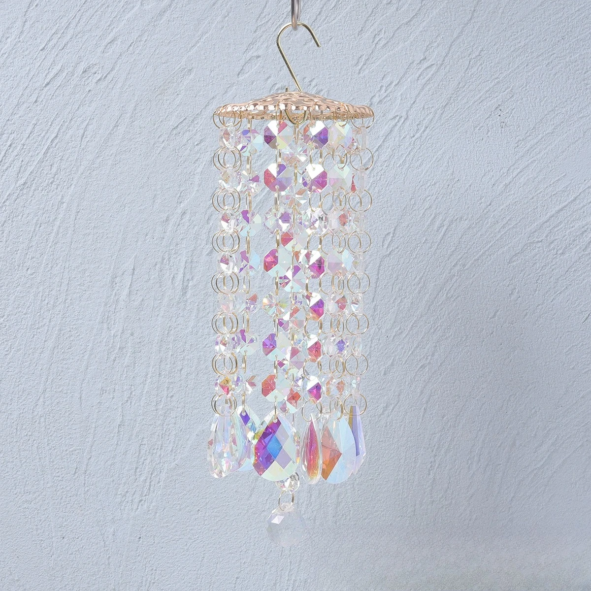 Chandelier Wind Chimes for Home Room Decor Colorful Crystal Wind Chimes Outdoor Garden Backyard Patio Lawn Decor Gifts