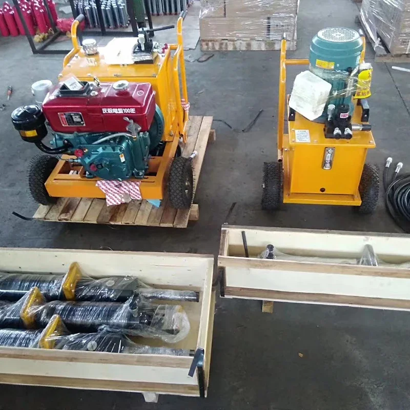 YG Customized Hot Selling Rock Splitting Machine Hydraulic Rock Demolition Splitter Stone Cracking Hard Rock Splitter Equipment