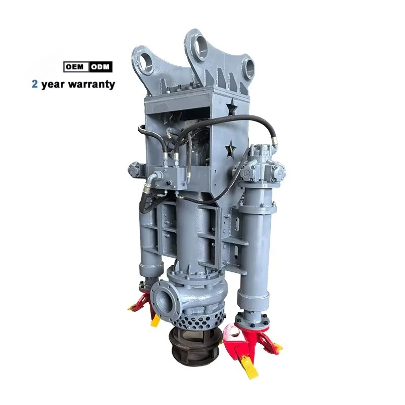 Factory Hook Machine Excavator Mounted Hydraulic Slurry Pump, Mud Sand Pump for River Mud Dredging