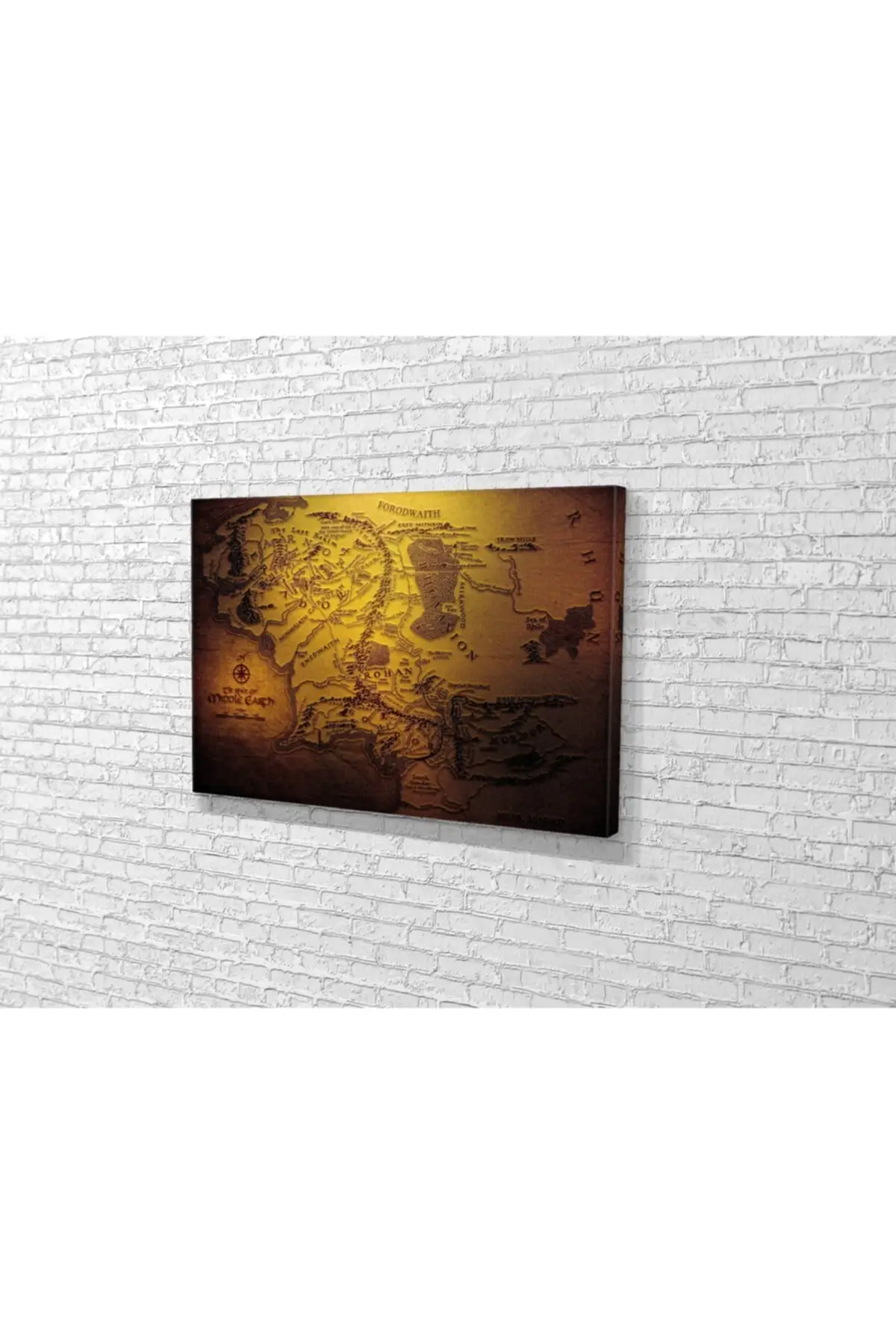 The Lord of the Rings Map Canvas Painting