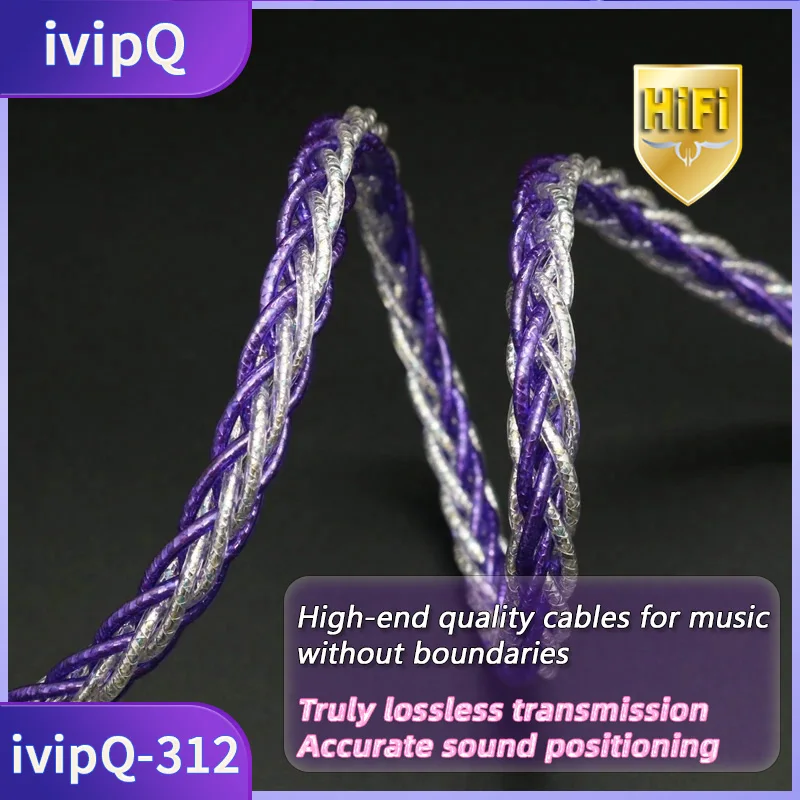 Imagem -03 - Ivipq-cabo de Substituição do Fone de Ouvido Core 3.5 mm 4.4 mm 4pin Xlr para Hd560 Hd650 Hd700 Hd800 Hifiman Anand Anand