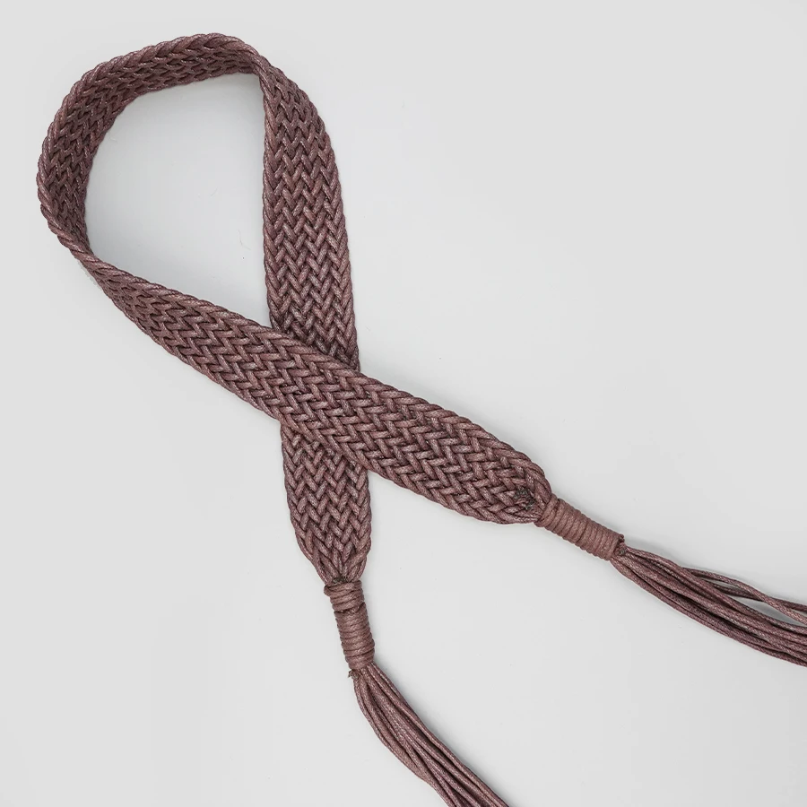 เข็มขัดเชือกป่านโบฮีเมียนทอมือ - Cincher เอวถักงานศิลปะสําหรับเดรสฤดูร้อน, โซ่เอววินเทจแบบปรับได้