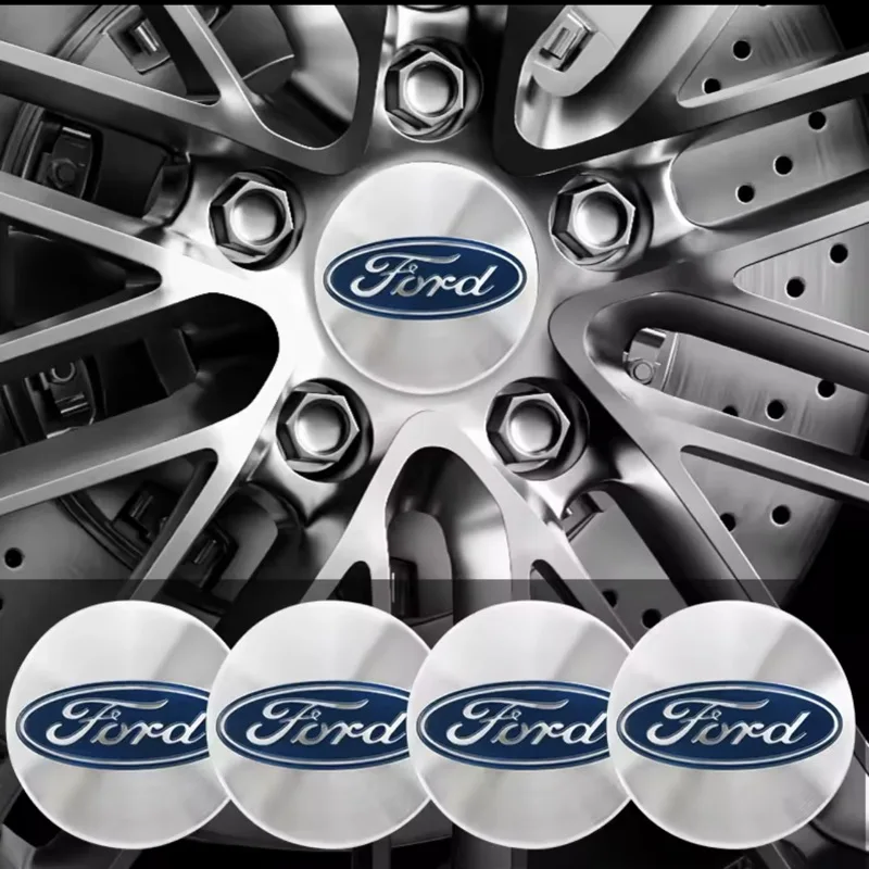 4 قطعة 54 مللي متر سيارة عجلة هوب قبعات السيارات الإطارات الأصلية Hubcaps يغطي الديكور لفورد فوكس فييستا مونديو Ecosport غالاكسي إقليم