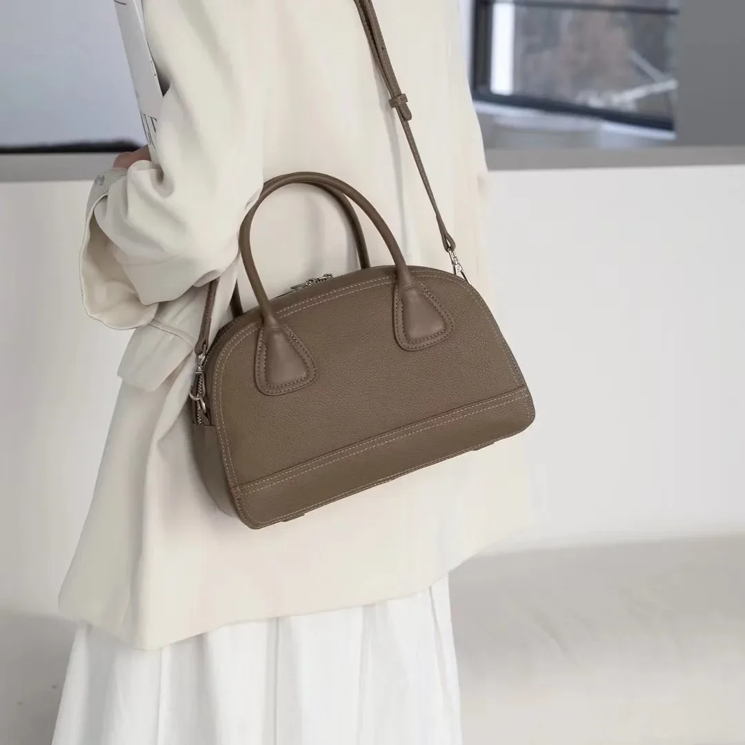 

Female Fashion Designer Luxury Crossbody Bags Women's Cow Leather Shoulder Bag Ladies Natural Cowhide Casual Retro Handbags Girl
