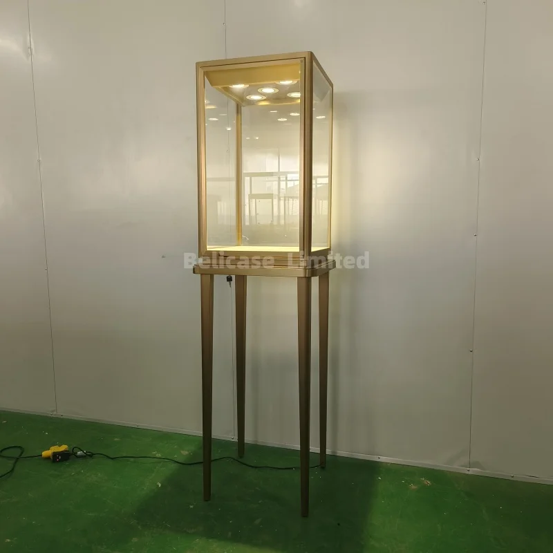 

Custom, customize glass jewelry display for retail shop jewellery shop furniture luxury jewelry cabinet display showcase