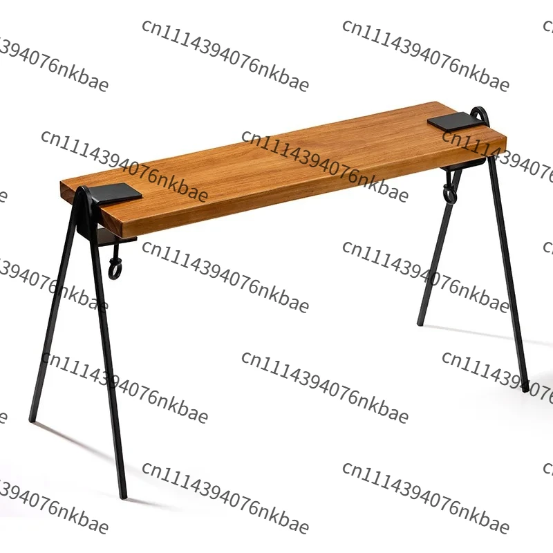 Modern Simple Iron Leg Stand, Removable No-Drill Table Foot Bracket, Portable Outdoor Table