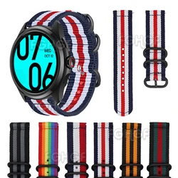 Nylon Canvas Watch Band For TicWatch Pro 5 Strap Replacement Bracelet For TicWatch Pro 5 Wristband Correa Accessories