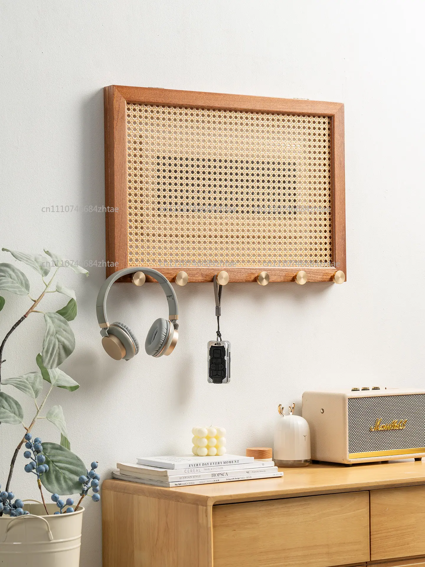 Nordic Rattan Weaving Electricity Meter Box Flip Design Wall Stickers, Home Decoration, Clothes Hook, Electric Switch, Occlusion