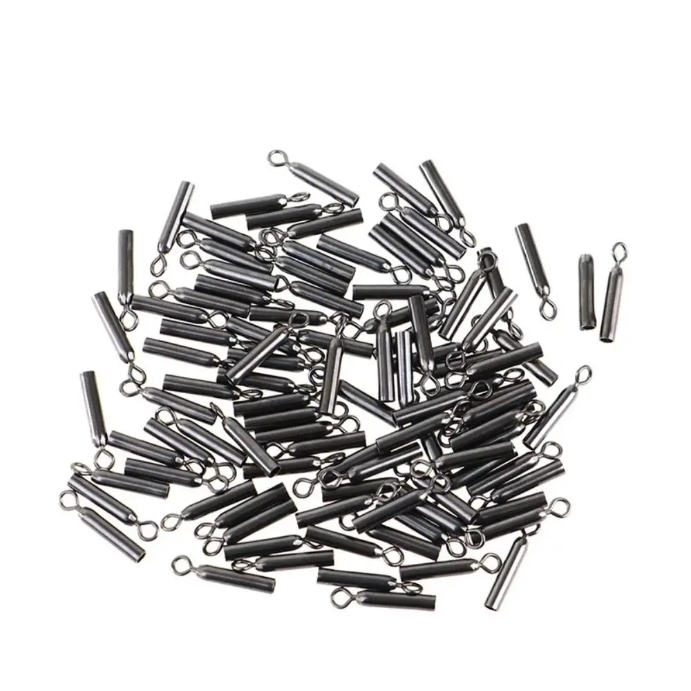 

10pcs 360 Degree Straight Floats Connector Stainless Steel Swivel Fishing Floats Holders Straight Type Not Easily Corroded