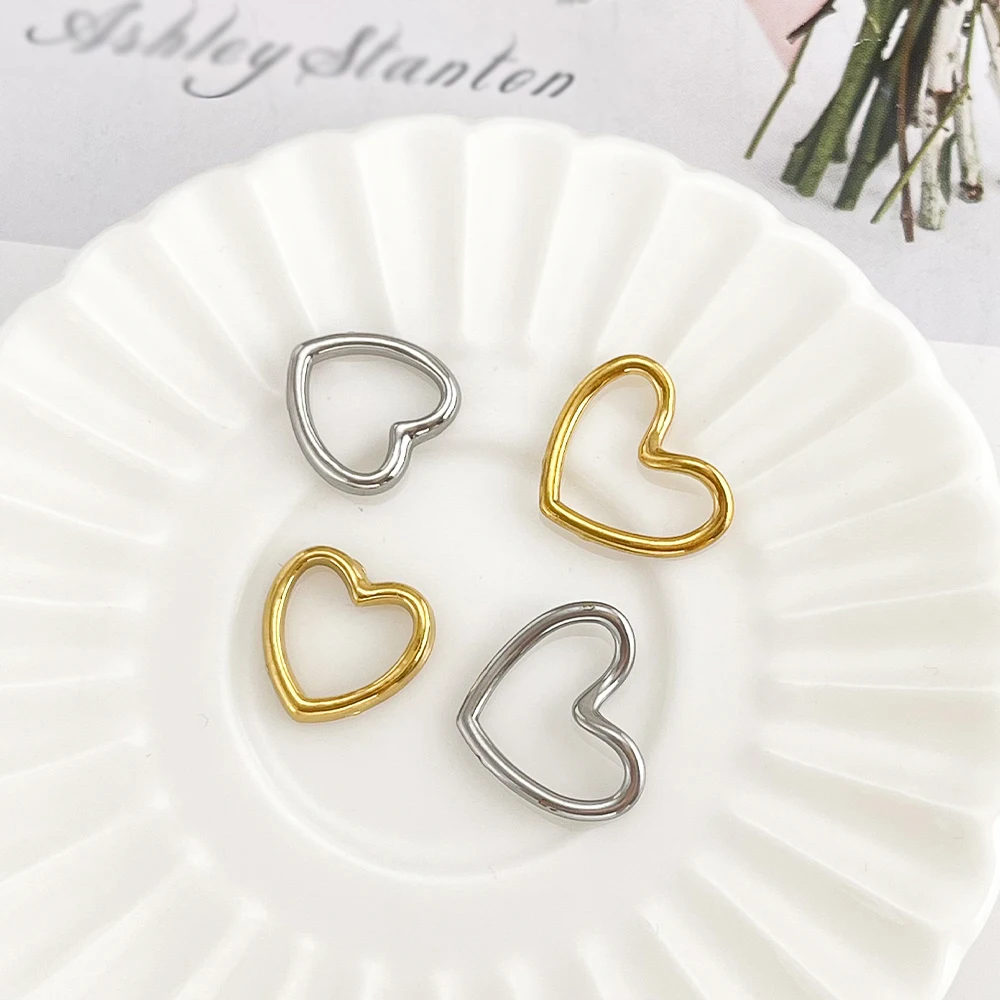 

Сердечный дизайн 100 шт. кулон для ожерелья/подвески из нержавеющей стали/форма сердца/фурнитура и компоненты для ювелирных изделий/ручная работа # 195616