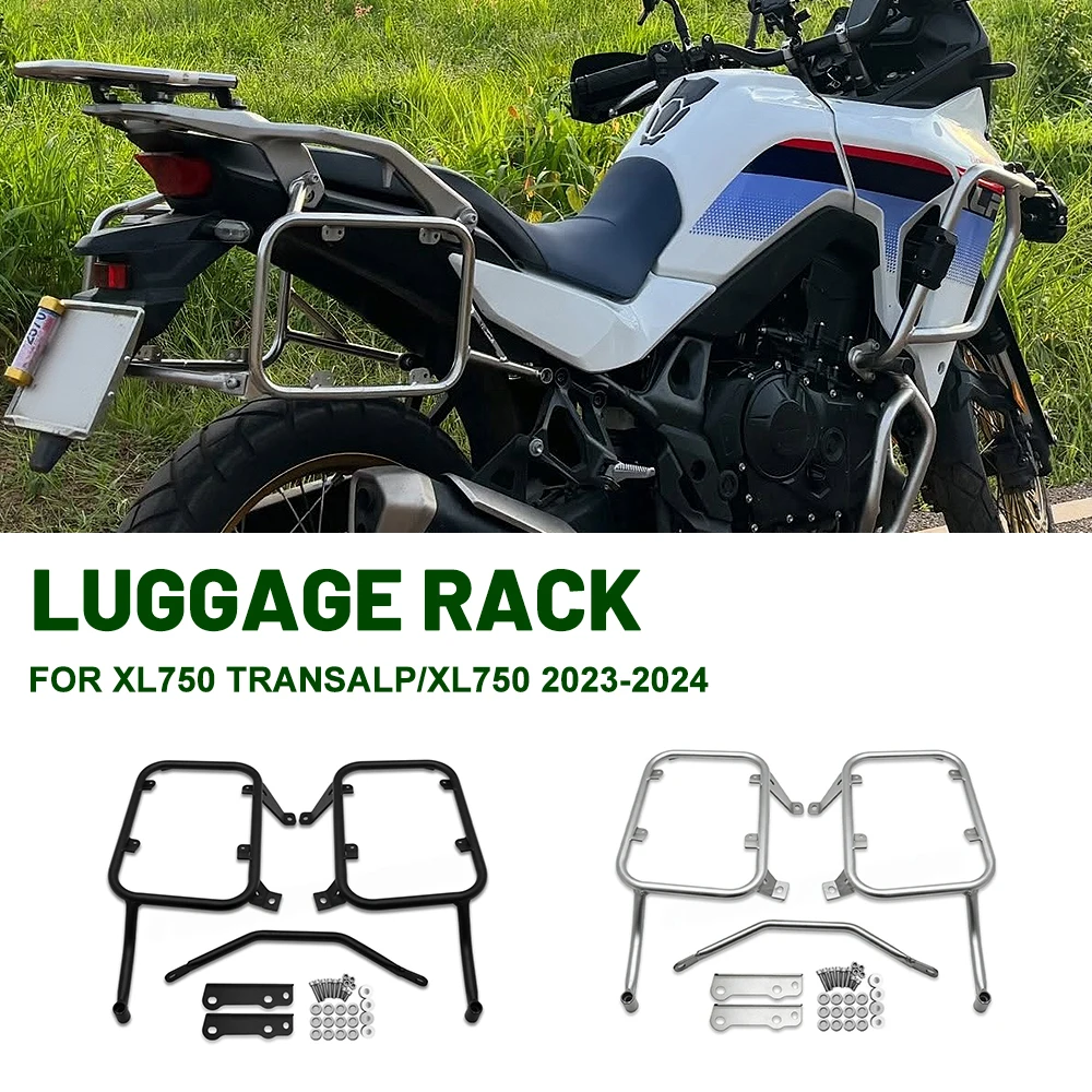 Motorcycle Side Case Luggage Rack Bracket Kit Side Box Bag Pannier Trunk Support Fit For Holder XL750 Motorcycle Cargo Rack