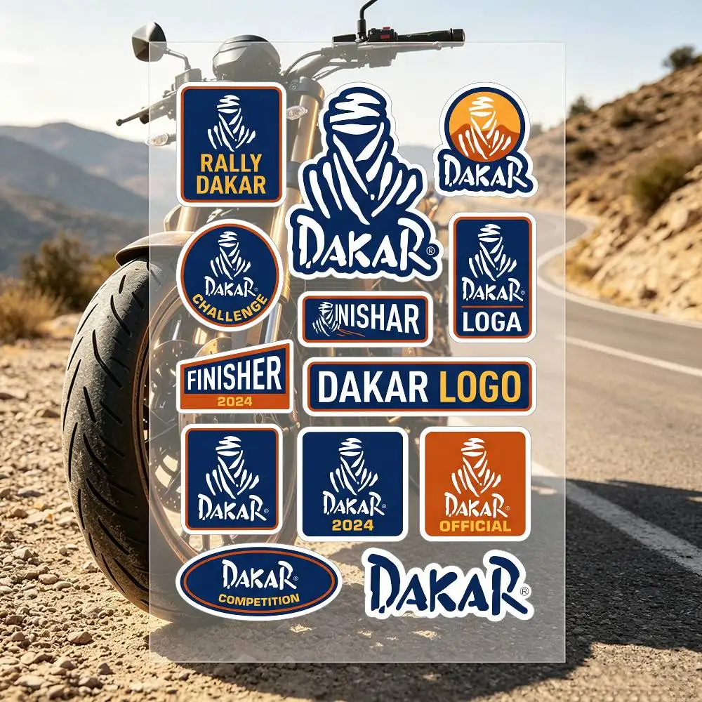 D-Dakar Rally Motorcycle Stickers Car Body Vinyl Stickers Laptop Wall Decals Car Modification Accessories