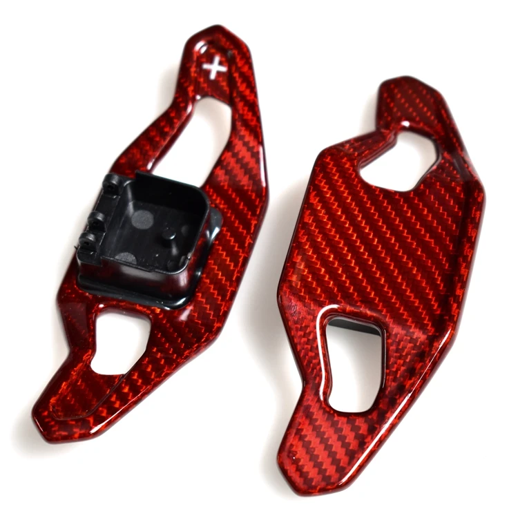 Carbon Fiber Shift Paddle For Audi A3 8V S3 RS3 A4 S4 A5 S5 RS4 B8 B9 A6 A7 TT TT R8 Q3 Q5 Car Steering Wheel Shifter Extension