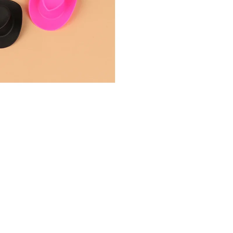 

10Pcs Miniature Plastic Doll Hat Western Cowboy Hat Cowgirl Hat For Dolls Decoration Accessories