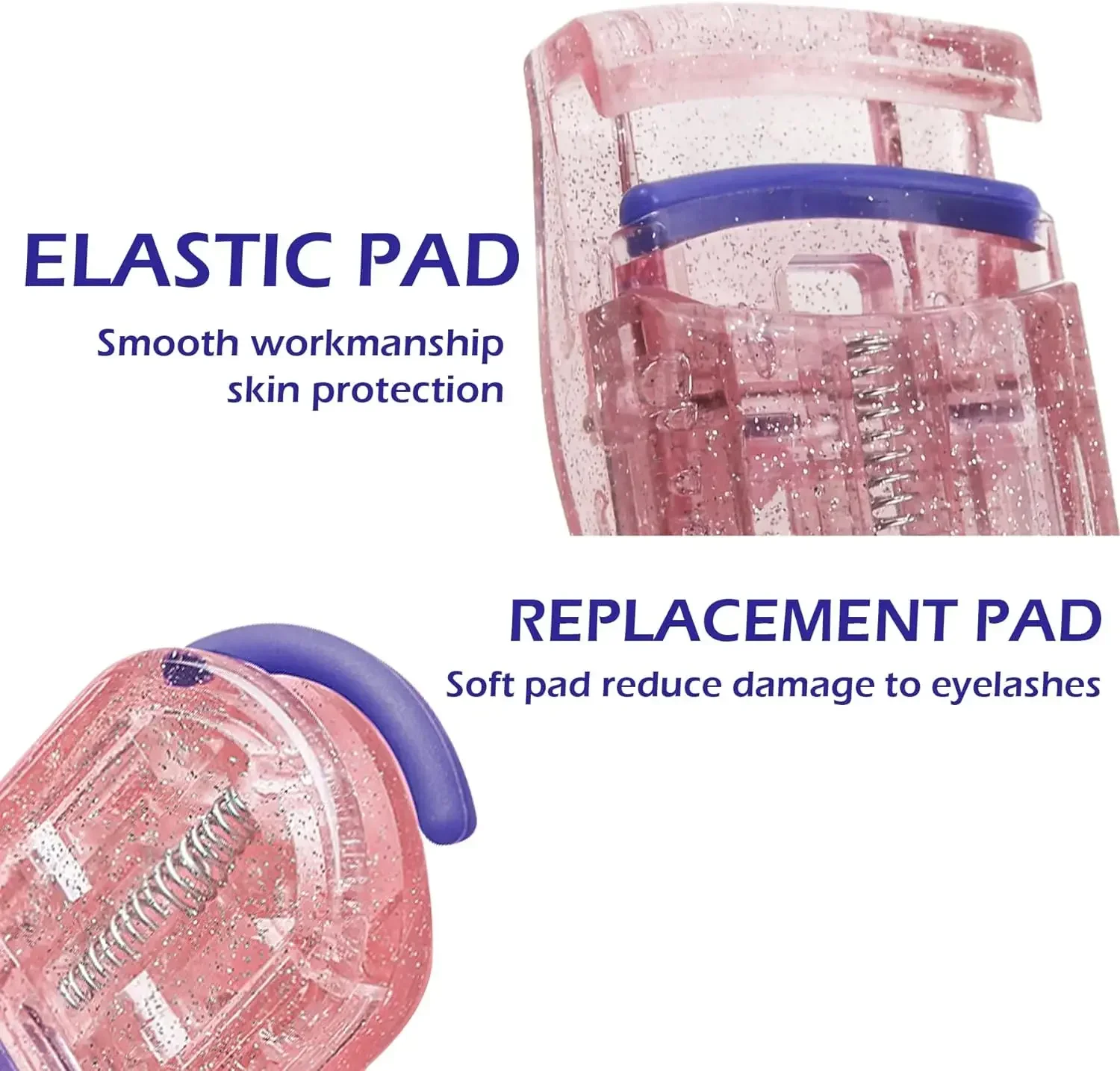 1/2pcs แบบพกพา Eye Lashes Curling คลิป Professional MINI Eyelash Curler เครื่องสําอางค์แต่งหน้าอุปกรณ์เสริมความงามขนตาเครื่องมือสีชมพู