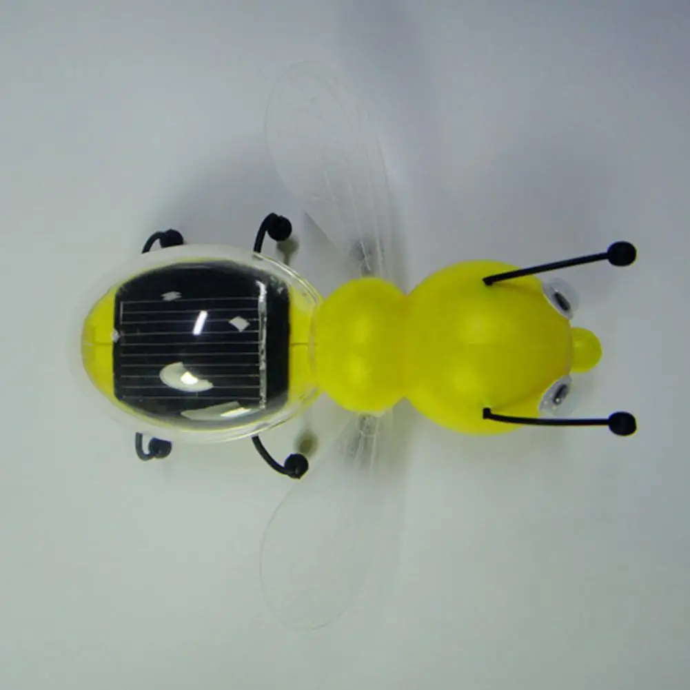 Solar Bee Toy Solar-Powered Pet Figure Simulated Novelty Solar Toy