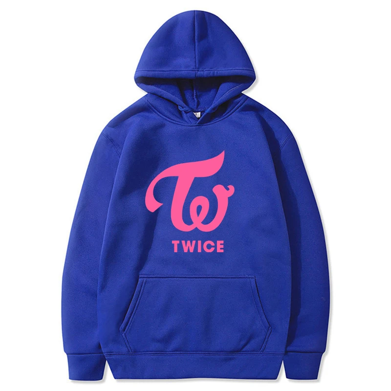 Twice Men\'s and Women\'s Fashionable and Trendy Sportswear Harajuku Casual Long Sleeved Printed Pullover Street Clothing Hoodie