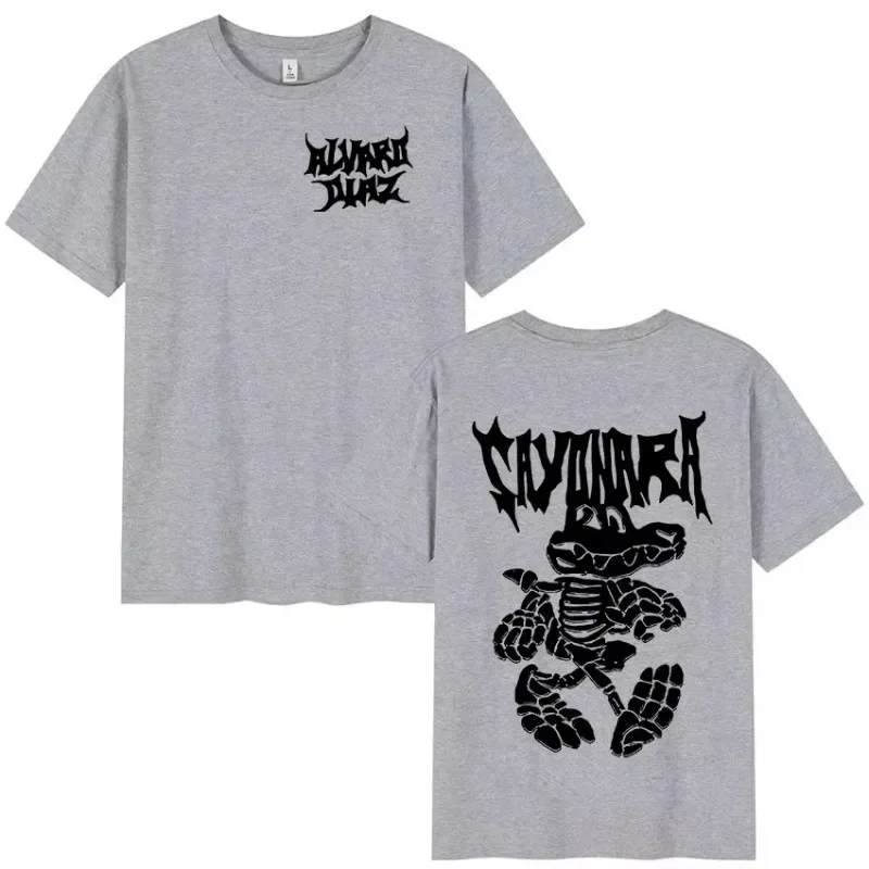 تي شيرت برسومات ألبوم Alvaro Diaz Sayonara الجديد، تي شيرت نسائي بأكمام قصيرة على الطراز القوطي الهيب هوب، تي شيرت ريترو، ملابس الشارع