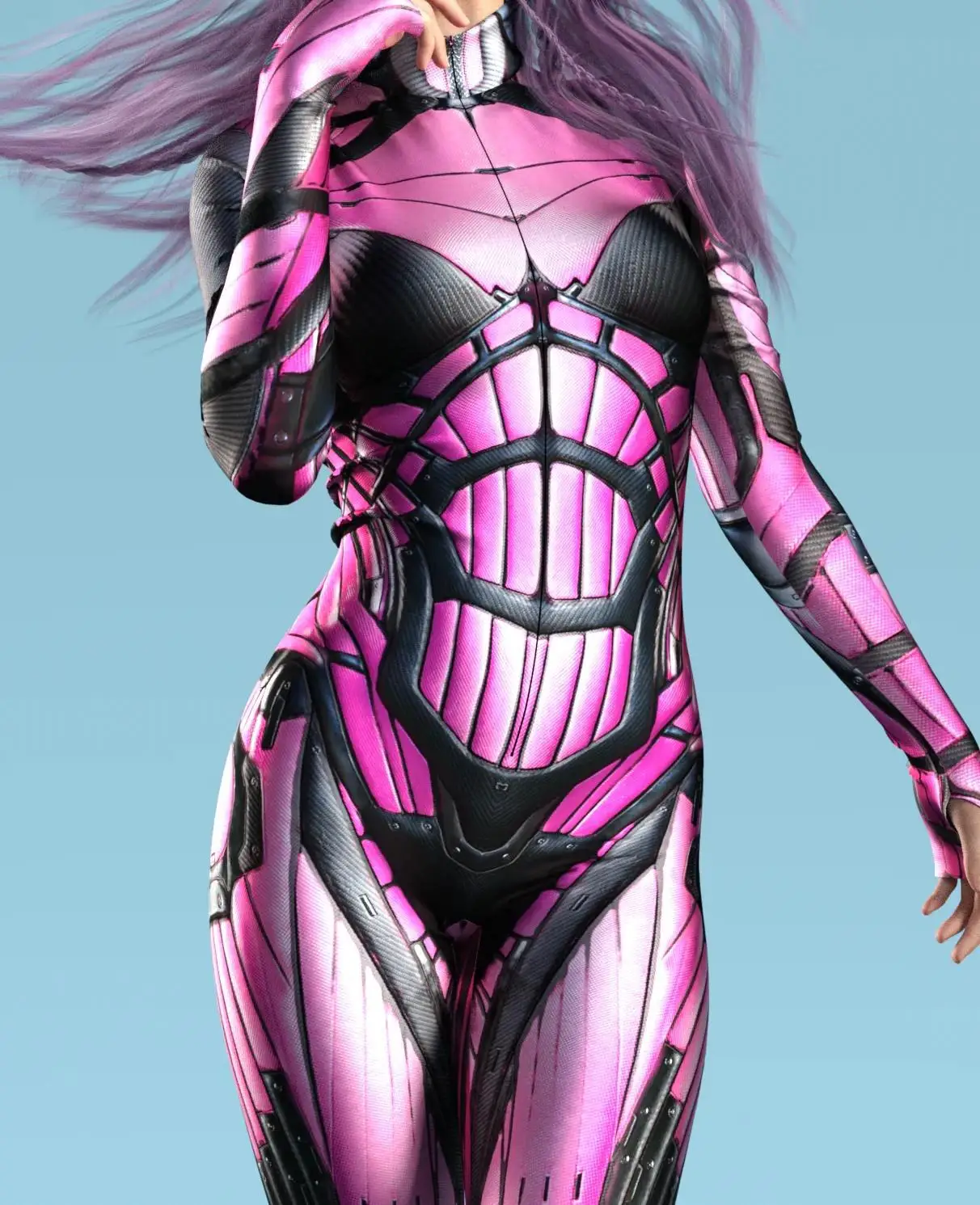 Mechanischer Rüstungsanzug für Frauen, Cyber-Fighter-Cosplay-Bodysuit, Steampunk-Kostüm, Zentai-Anzug für Halloween-Partys – Detail 24