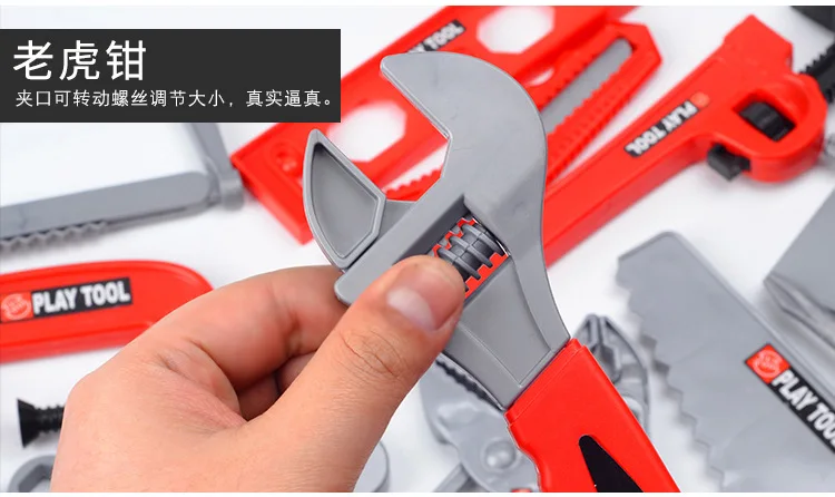 Kinder Toolbox Kit Pädagogisches Spielzeug Simulation Reparatur Werkzeuge Spielzeug Bohrer Kunststoff Spiel Lernen Engineering Puzzle Spielzeug Geschenke Für Jungen – Detail 19