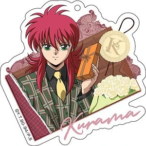 Charm Anime Fans Gifts Yu Yu Hakusho Acrylic Keychain  About 6cm HD Characte Hiei Kurama Yuusuke Urameshi Ornaments Collection