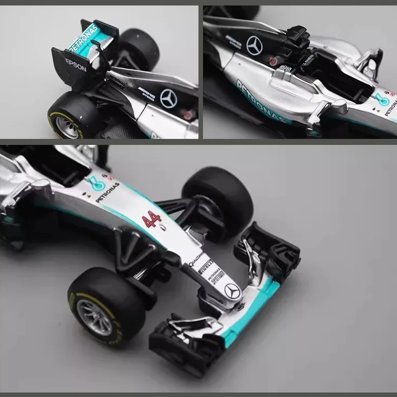 Bburago 1:43 Mercedes Benz W07 W10 W12 E F1 Car #6 #44 Diecast Model Formula Racing Hardbound Edition Alloy Luxury Vehicle Toys