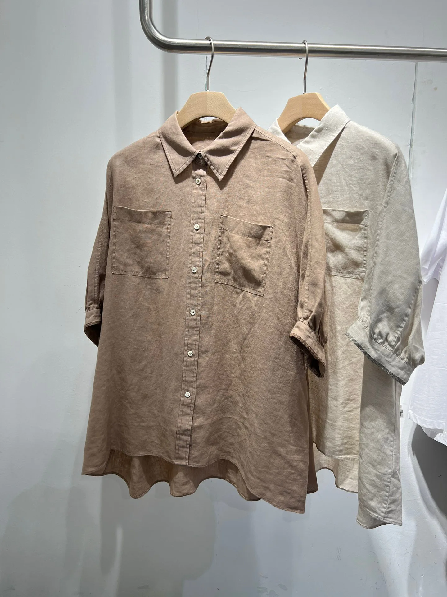 Linen Loose Fit Shirt, Casual Summer Shirt, High Quality