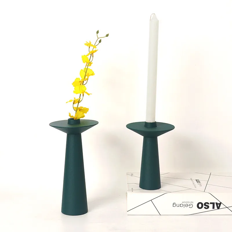 Recommended Table Candle Taipei European Wind Lamp Romantic Restaurant Soft Decoration Creative Flower Arrangement Vase Ornament