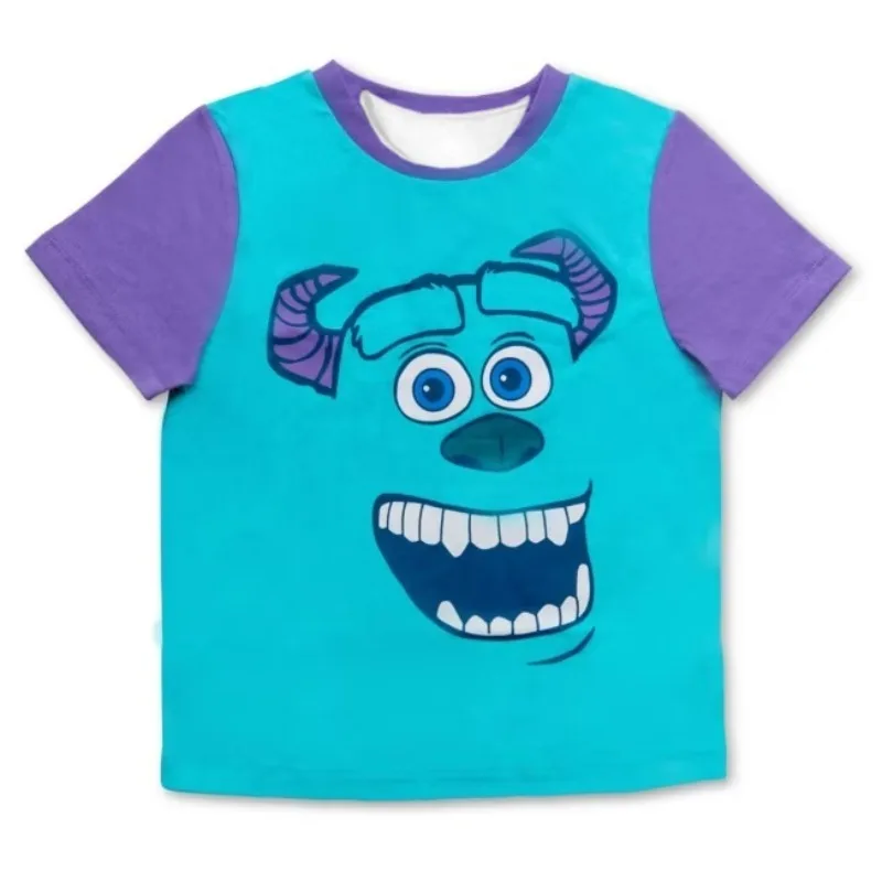 

Disney Boys and Girls T-shirt Pixar Monsters, Inc. Mike Eyes 3D Printing Breathable Quick-drying Loose Cute and Comfortable