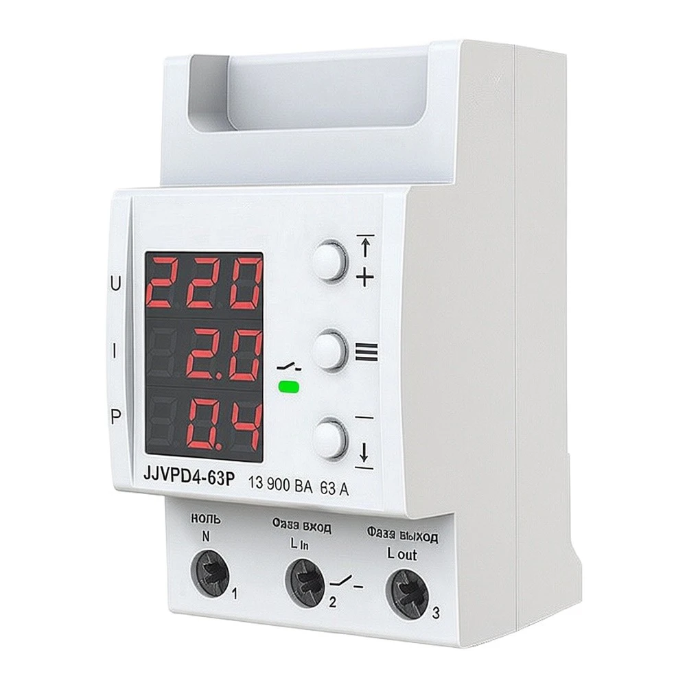 For Home Appliance Safety Voltage Protector Single Phase Protector Reliable Equipment Protection Device Overvoltage Protection