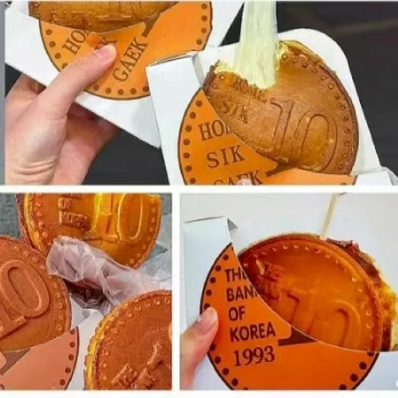 業務用ステンレス製コインワッフルメーカー 温度時間制御 チーズパンケーキメーカー レストラン・スナックバー向け