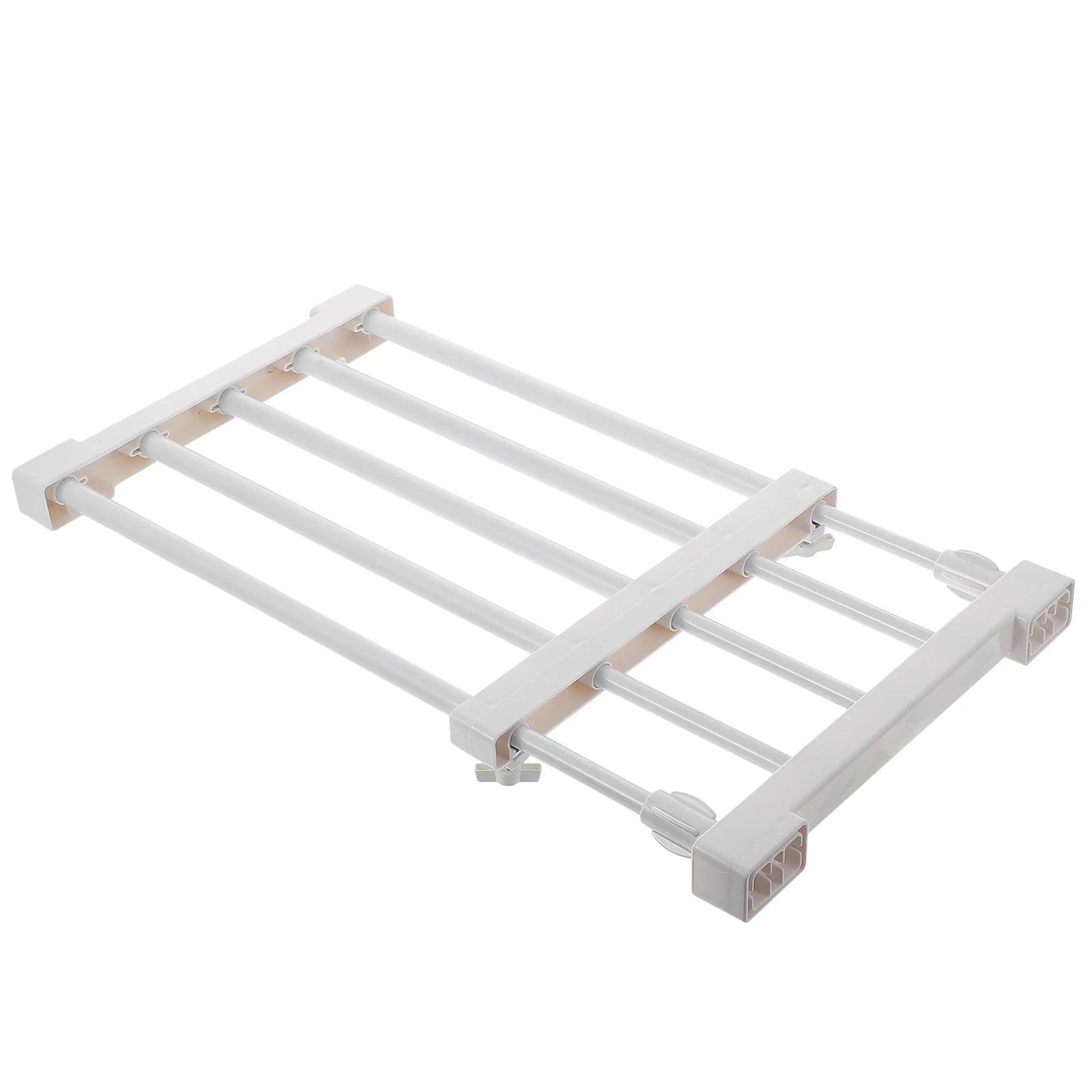 

Storage Partition Wardrobe Closet Shelf Bracket Cabinet Organizer White PP ABS Space Saving Storage Rack Home Accessory