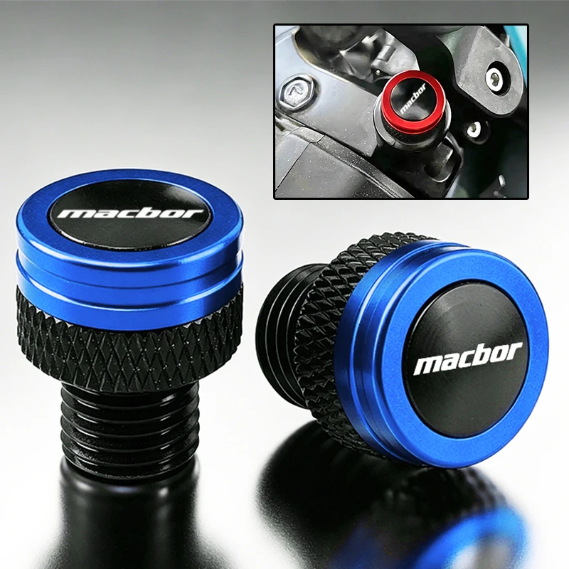 For Macbor Montana XR1 XR5 500 Rockster 400 flat 12 Accessories Motorcycle M10*1.25 Aluminum Screws Bolts Mirror Hole Plugs Cap