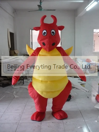 

Новый взрослый Лидер продаж пенопластовый милый дракон корова мультфильм костюм талисмана плюшевое рождественское платье костюм талисмана на Хэллоуин