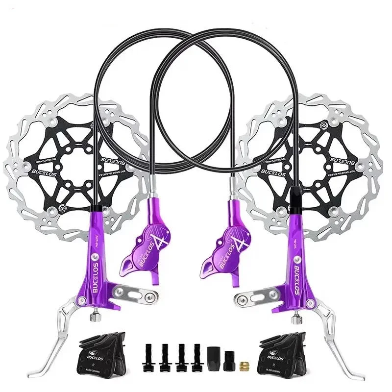 HOSH UI-1 Hydraulic Disc Brake Kit For Electric Bike Parts Durable Steel Material Includes Pads For Kids & BMX