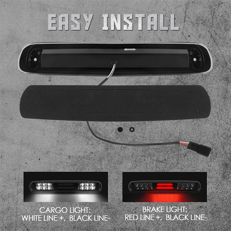 Fit For 2004-2012 Chevy Colorado GMC Canyon LED Rear Third Brake Light Cargo Lamp Car Accessories