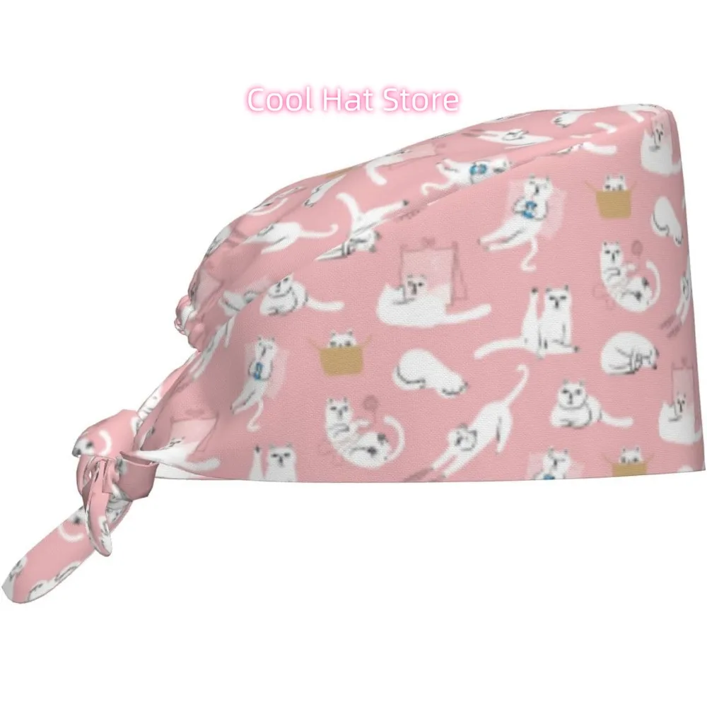 1pc Adjustable Nurse Scrub Cap with Sweatband & Built-In Absorbing Towels - Lightweight Breathable Hat, Quick-Dry 100% Polyester