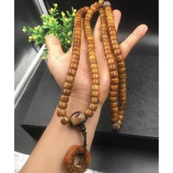 Tibet Yak Bone Genuine Natural Men's and Women's Tibetan 108 Beads Handheld Rosary Bracelet Necklace