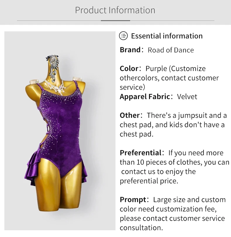 2026 Damen Lateinamerikanisches Tanzkleid Mädchen Kurze Kleidung Sexy Ballsaalrock Cabaret Kostüm Elegante Tanzkleidung Samba-Anzug – Detail 3