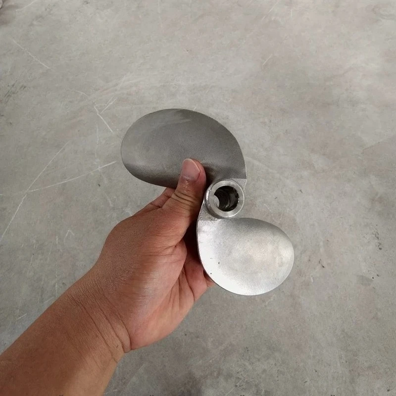 Double cylinder engine boat hanger propeller blade accessories three blades marine blades two impellers boat blades