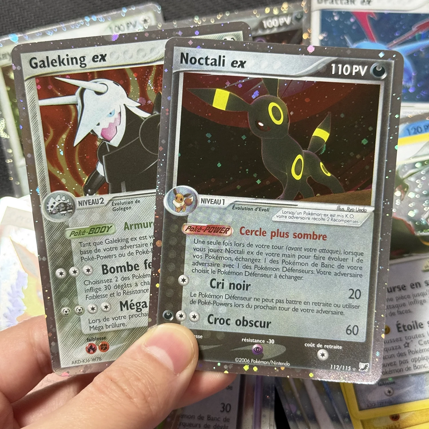 french-ptcg-proxy-card-holographic-foil-neo-entei-charizard-regice-flygon-dragonite-mew-wailord-raichu-rayquaza-55-cards-box