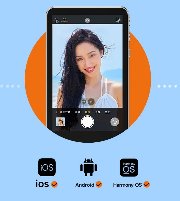 ホットセール A2 iPhoneとAndroidスマートフォン対応 磁気ワイヤレススマホVlog自撮りスクリーン