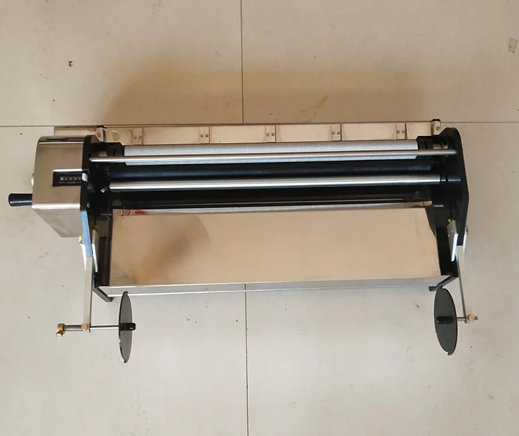 hand-operated stainless steel wallpaper gluing machine