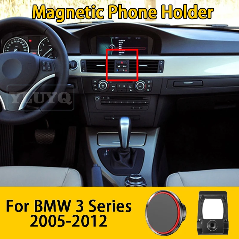 

For BMW 3 Series E90 2005-2012 Car Phone Holder, Car Air Vent Magnetic Gravity Stand, 360° Multi-Angle Fixed