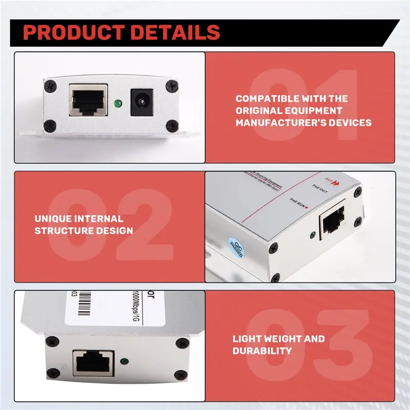 Gigabit Industrial 30W Poe+ Injector, For DIN-Rail