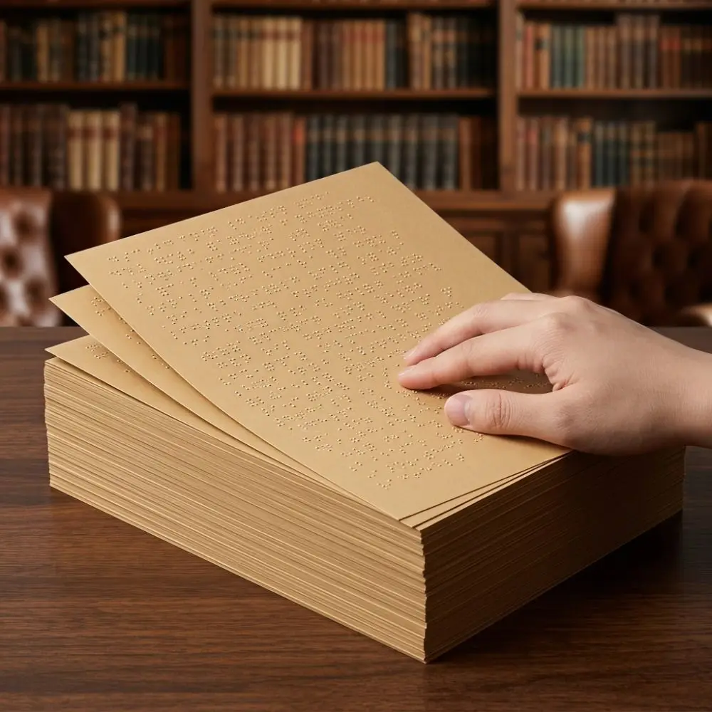 Standard Size Braille Paper Professional Grade 21x30 Size Braille Writing Paper Thick Paper Tactile Writing Paper Blind Learners