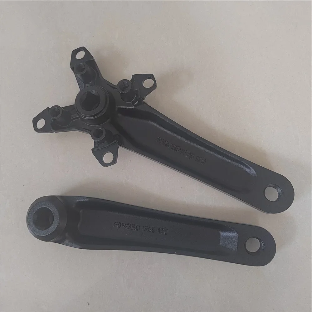 MTB Mountain Bike Crank Arm 104-64 BCD Square Hole Single Double Triple Chainrings Bicycle Repair Part Crankset 170MM